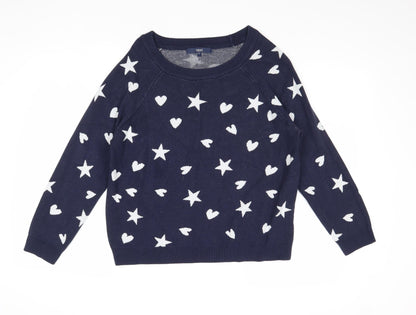 Womens UK Size M NEXT Blue Pullover Sweatshirt