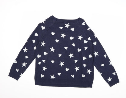 Womens UK Size M NEXT Blue Pullover Sweatshirt