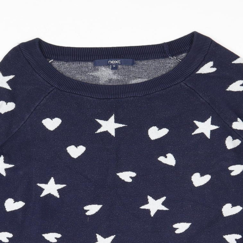 Womens UK Size M NEXT Blue Pullover Sweatshirt