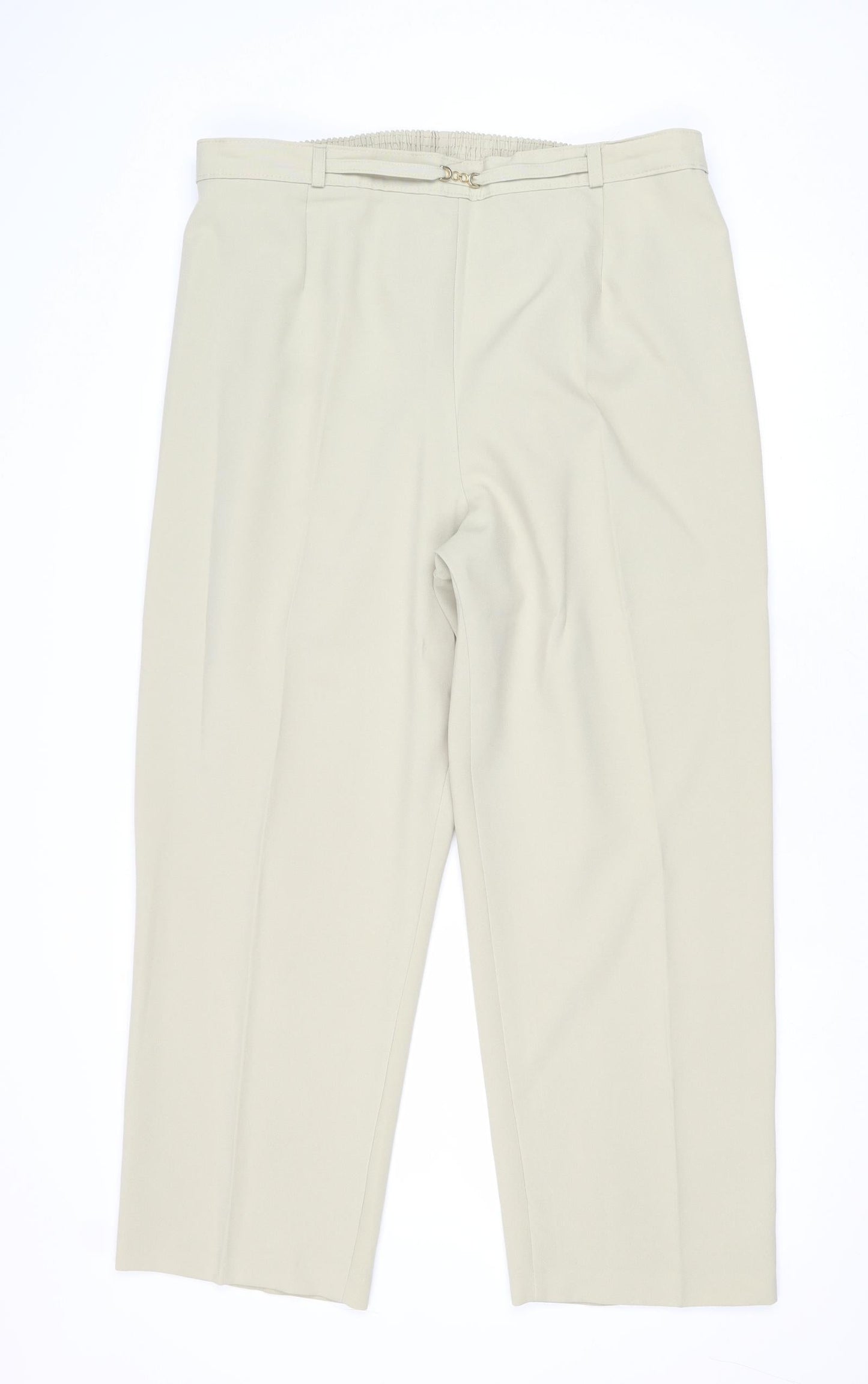 Womens UK Size 20 Slimma Regular Fit  Beige Trousers