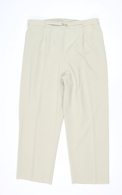 Womens UK Size 20 Slimma Regular Fit  Beige Trousers