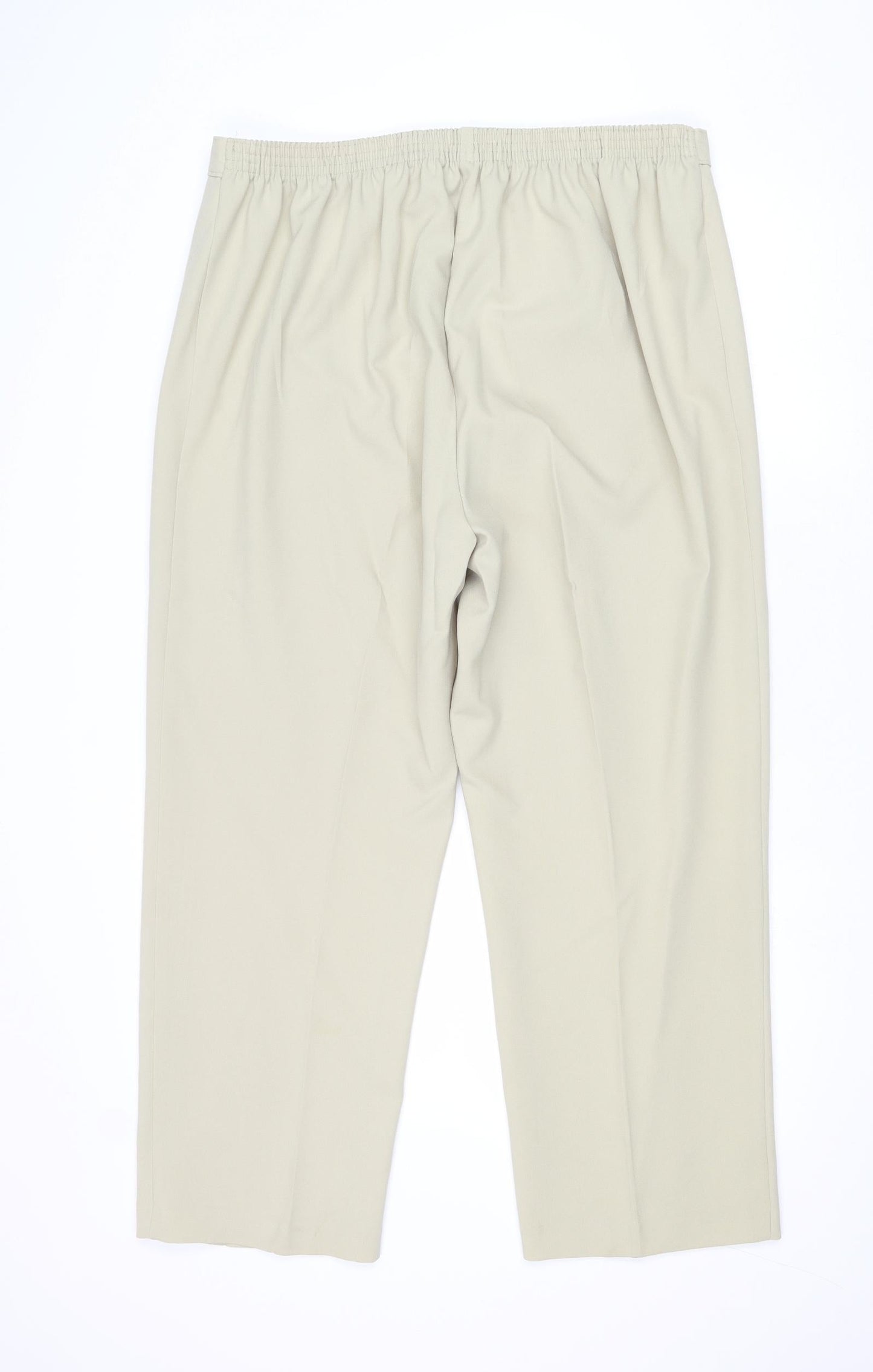 Womens UK Size 20 Slimma Regular Fit  Beige Trousers