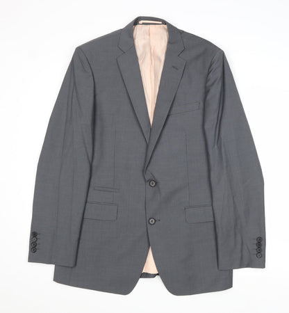 Mens UK Size 38 French Connection Regular Grey Suit Jacket