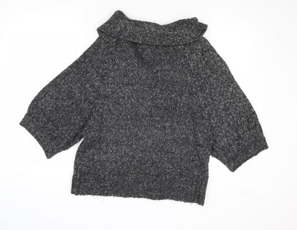 Womens UK Size M Stephen Y Grey Cardigan Jumper