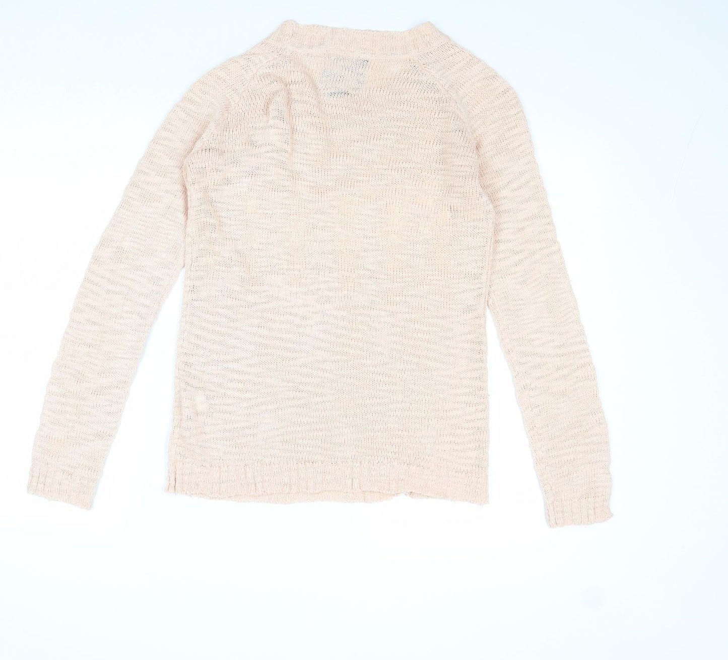 alcott Womens Pink Round Neck Acrylic Pullover Jumper Size M - Never