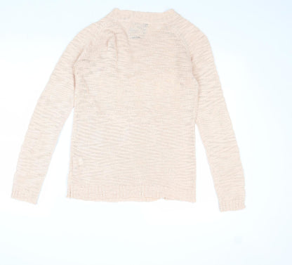 alcott Womens Pink Round Neck Acrylic Pullover Jumper Size M - Never