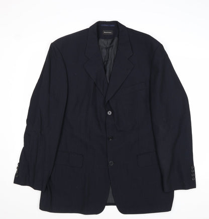 Mens UK Size 42 Benvenuto Regular Blue Suit Jacket