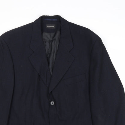 Mens UK Size 42 Benvenuto Regular Blue Suit Jacket