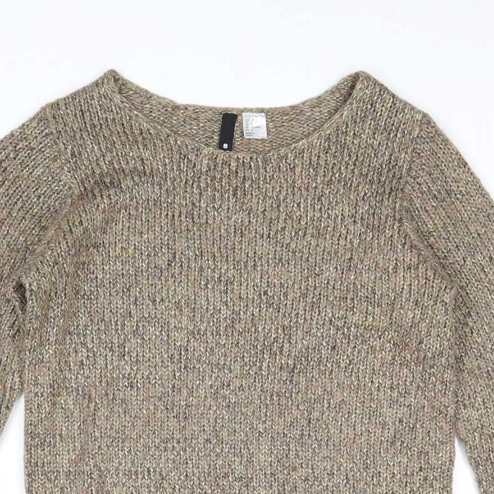 Womens UK Size 8 Divided by H&M Gold Pullover Jumper