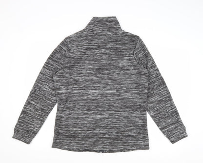 Bonmarché Womens Grey Geometric Jacket Size S Zip