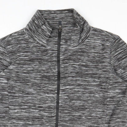 Bonmarché Womens Grey Geometric Jacket Size S Zip