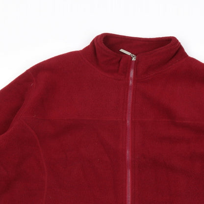 Active Womens Red Jacket Size 14 Zip - Size 14-16