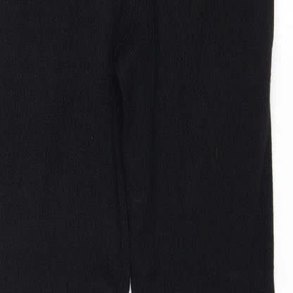 Womens UK Size XS Boohoo Regular Fit Jogger Black Trousers