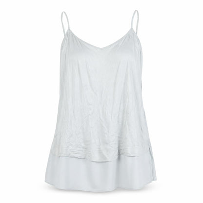 Womens UK Size XL Lindex Blue Basic Tank