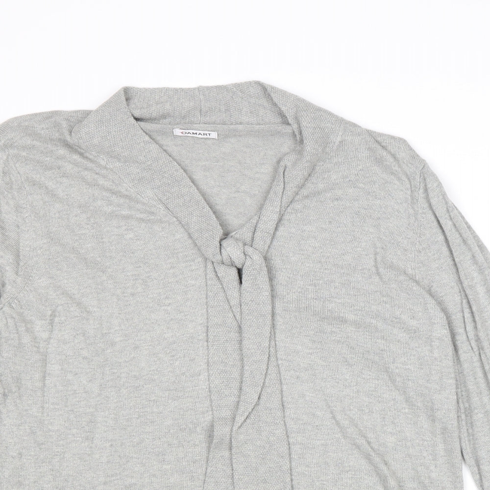 Womens UK Size L Damart Grey Pullover Jumper