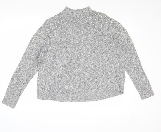 Womens UK Size M Divided by H&M Grey Pullover Jumper