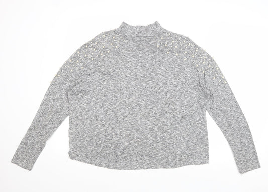 Womens UK Size M Divided by H&M Grey Pullover Jumper