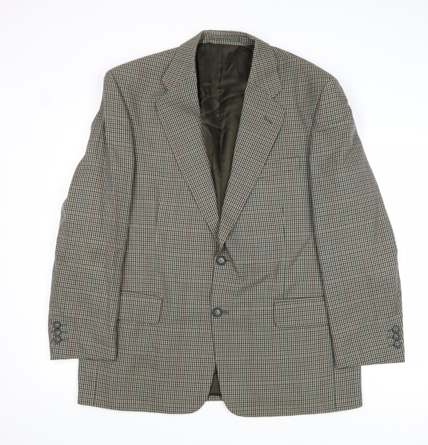 Mens UK Size 42 Charlton Gray Regular Multicoloured Suit Jacket
