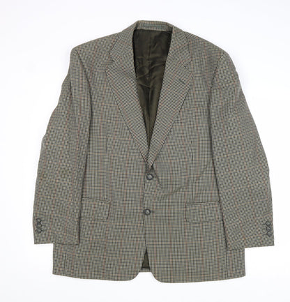 Mens UK Size 42 Charlton Gray Regular Multicoloured Suit Jacket