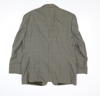 Mens UK Size 42 Charlton Gray Regular Multicoloured Suit Jacket