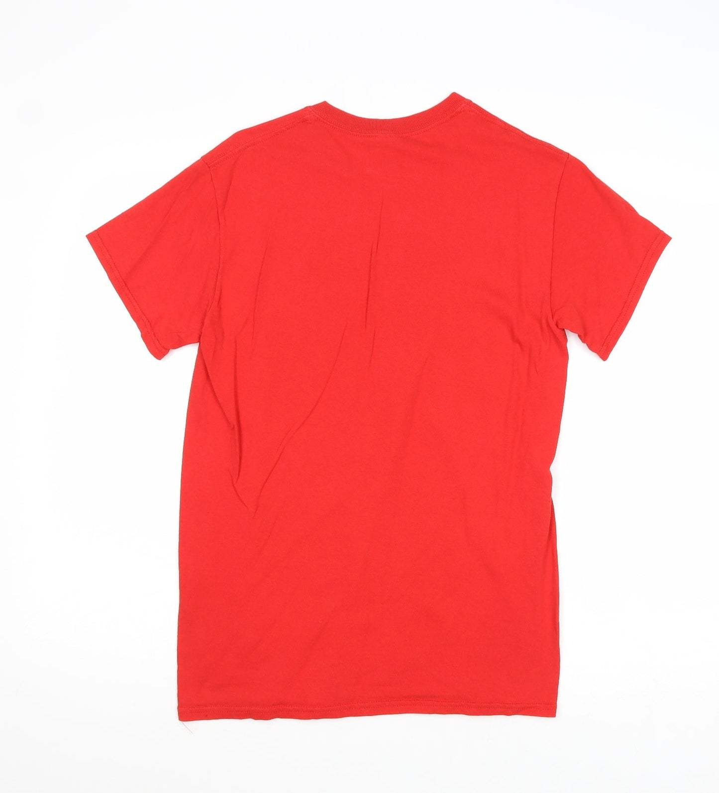 Mens UK Size S Gildan Red  T-Shirt