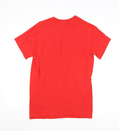 Mens UK Size S Gildan Red  T-Shirt