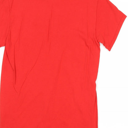 Mens UK Size S Gildan Red  T-Shirt