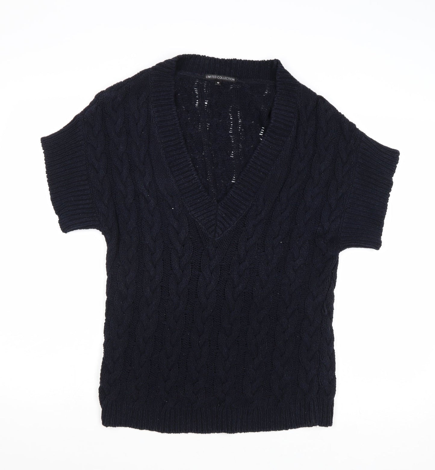 Womens UK Size 10 Marks and Spencer Blue Pullover Jumper