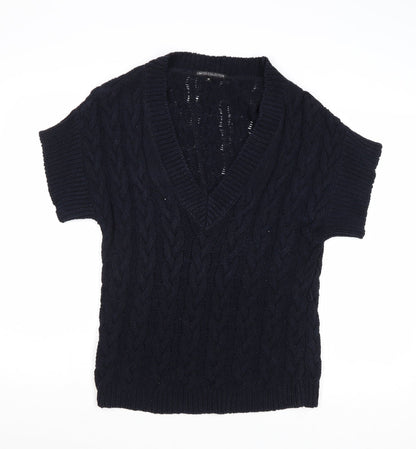 Womens UK Size 10 Marks and Spencer Blue Pullover Jumper