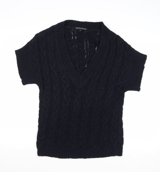 Womens UK Size 10 Marks and Spencer Blue Pullover Jumper