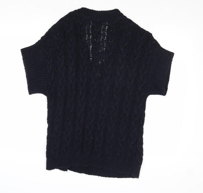 Womens UK Size 10 Marks and Spencer Blue Pullover Jumper