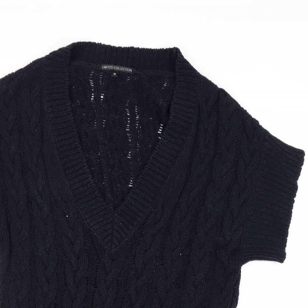 Womens UK Size 10 Marks and Spencer Blue Pullover Jumper