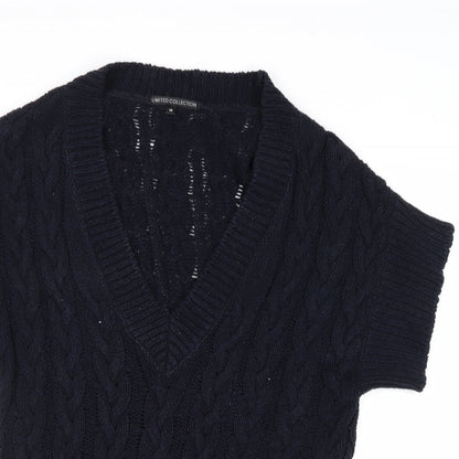 Womens UK Size 10 Marks and Spencer Blue Pullover Jumper