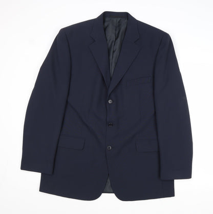 Mens UK Size 40 Dimensions Regular Blue Suit Jacket