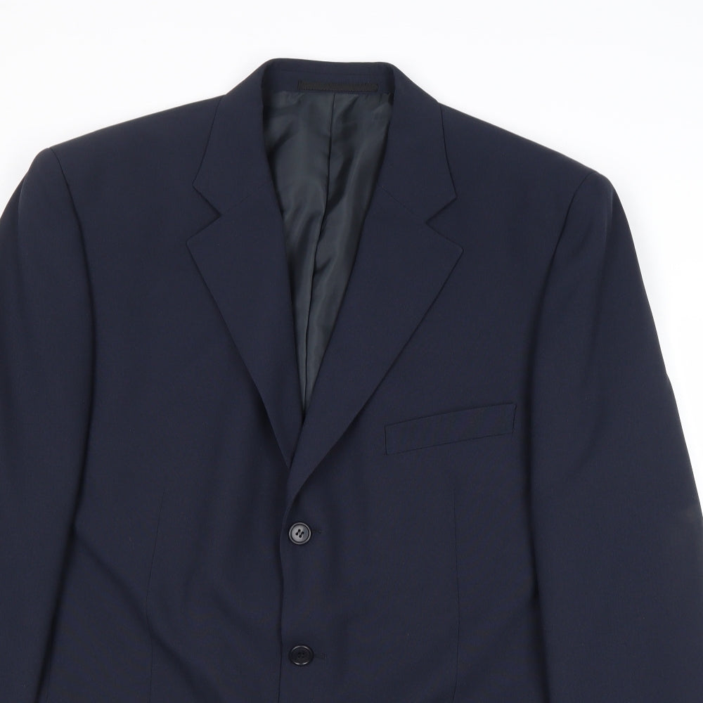 Mens UK Size 40 Dimensions Regular Blue Suit Jacket