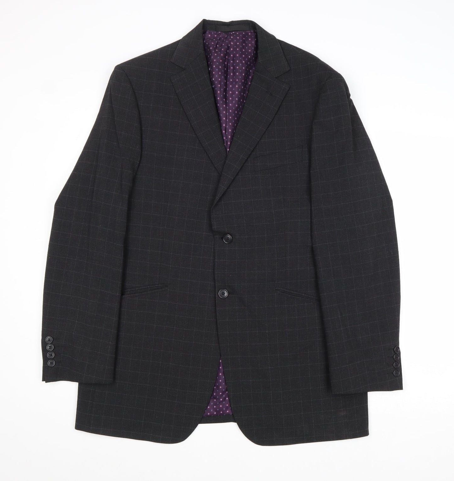 Mens UK Size 40 Marks and Spencer Regular Grey Suit Jacket