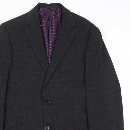 Mens UK Size 40 Marks and Spencer Regular Grey Suit Jacket
