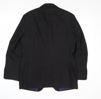 Mens UK Size 40 Impressions Regular Black Suit Jacket