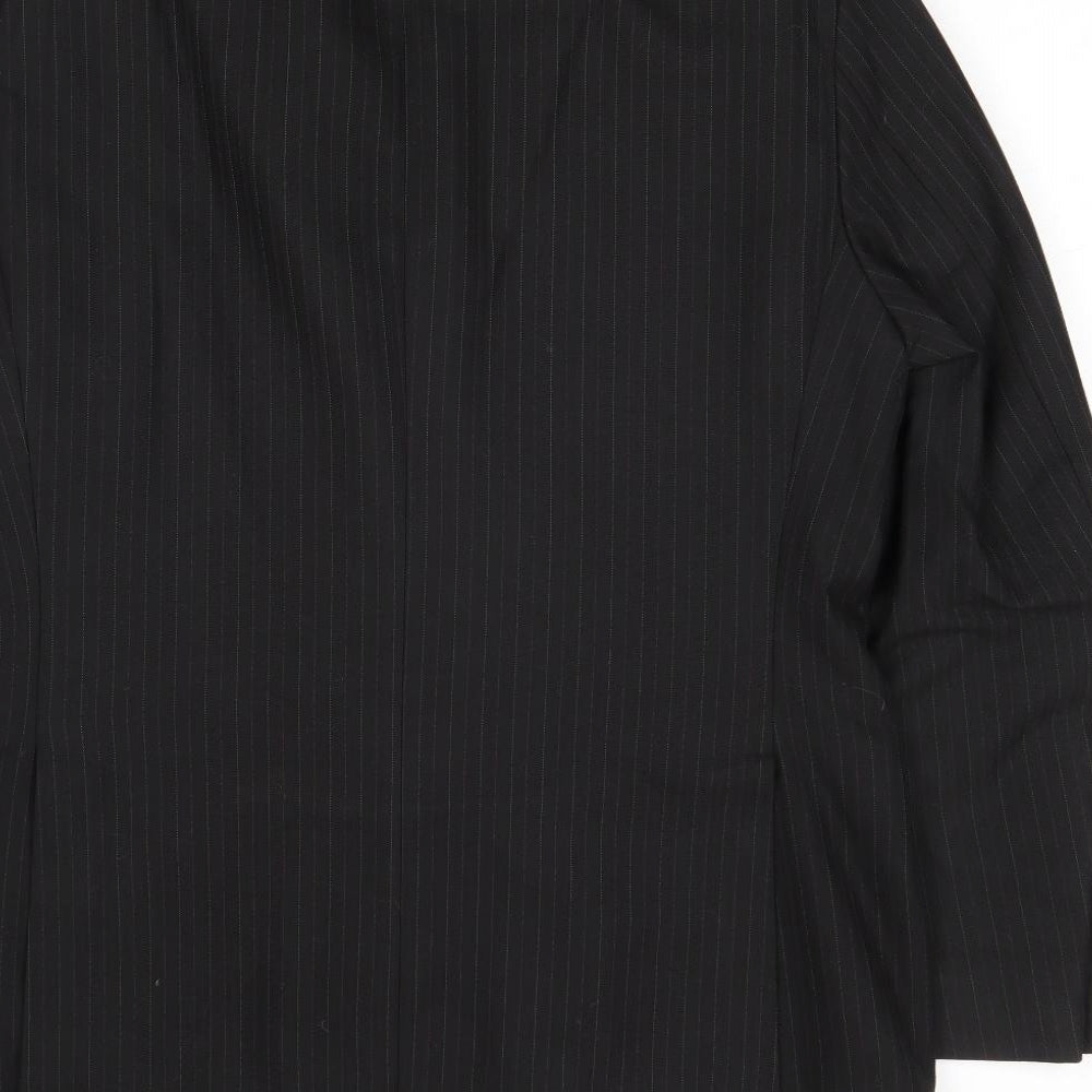 Mens UK Size 40 Impressions Regular Black Suit Jacket