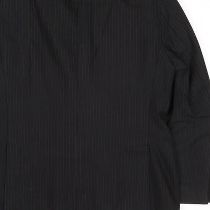Mens UK Size 40 Impressions Regular Black Suit Jacket