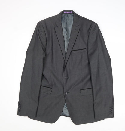 Mens UK Size 40 Burton Regular Grey Suit Jacket
