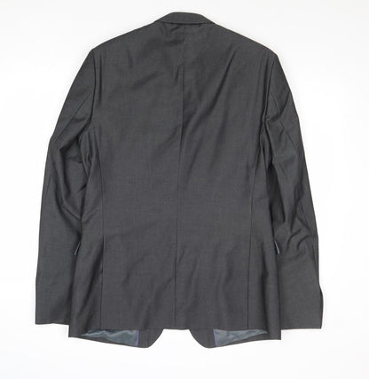 Mens UK Size 40 Burton Regular Grey Suit Jacket
