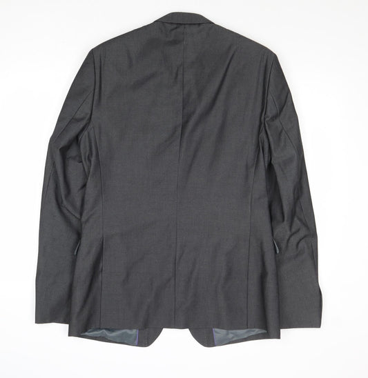 Mens UK Size 40 Burton Regular Grey Suit Jacket