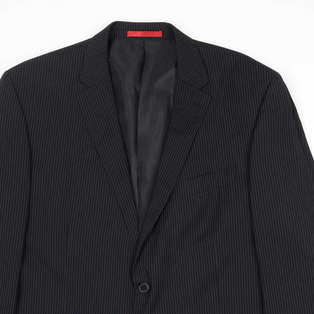Mens UK Size 44 Burton Regular Black Suit Jacket