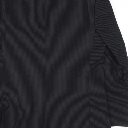 Mens UK Size 44 Burton Regular Black Suit Jacket