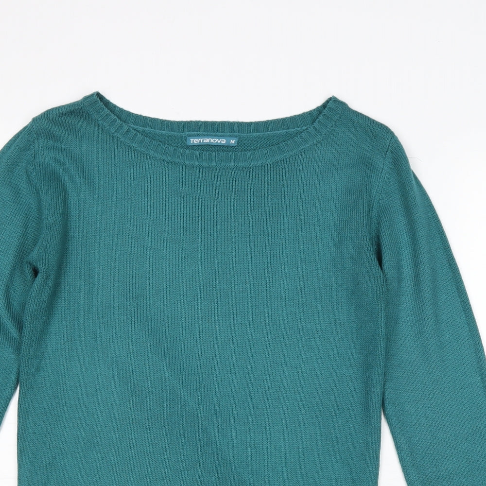 Womens UK Size M Terranova Blue Pullover Jumper