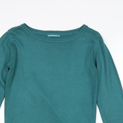 Womens UK Size M Terranova Blue Pullover Jumper