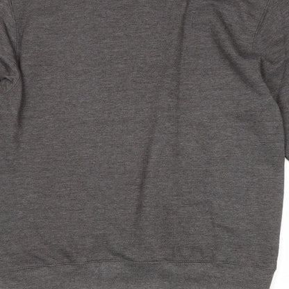 Mens UK Size S Just Hoods Grey Pullover Sweatshirt