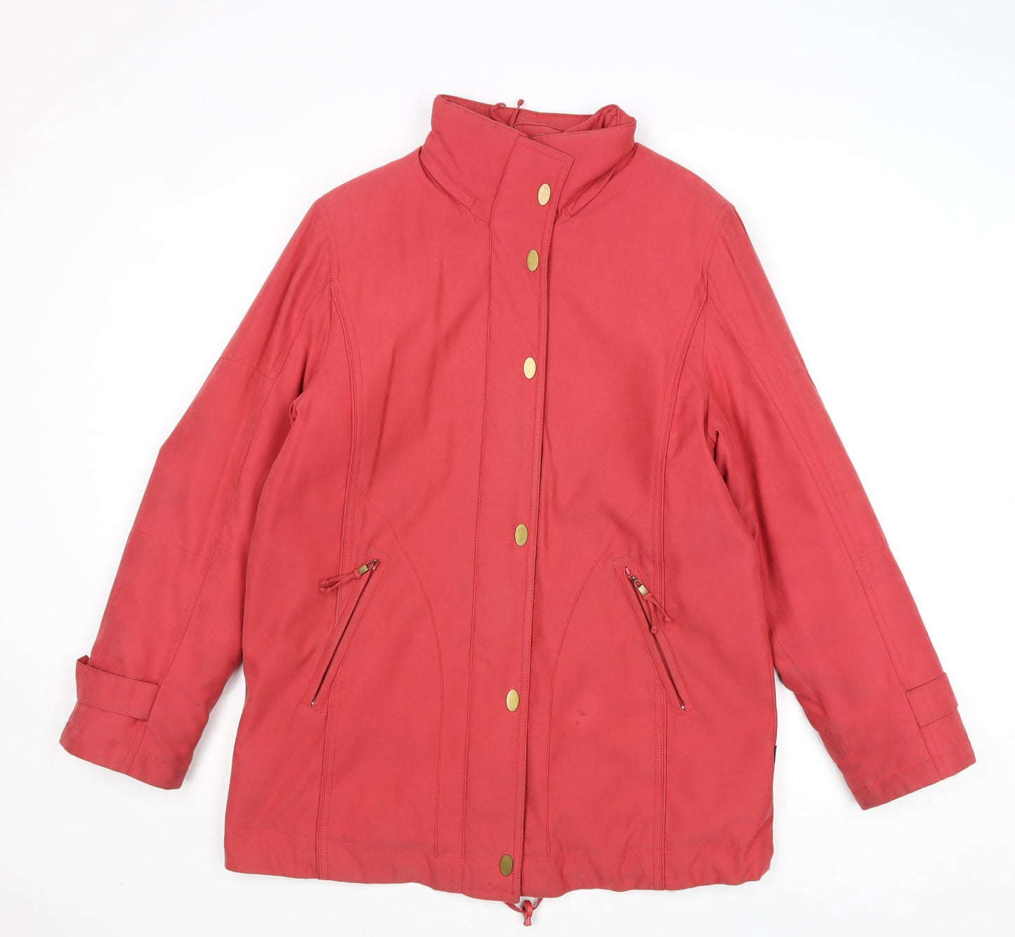 Isabell Womens Pink Jacket Size 10 Zip