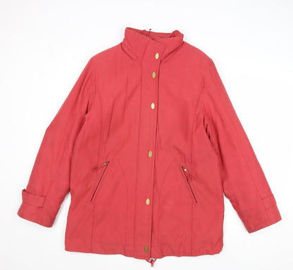 Isabell Womens Pink Jacket Size 10 Zip